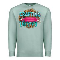 Seafoam crafting is my therapy Premium Sweatshirt - NancyCooperArtShop