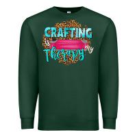 Sports Green crafting is my therapy Premium Sweatshirt - NancyCooperArtShop