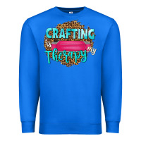 True Royal crafting is my therapy Premium Sweatshirt - NancyCooperArtShop