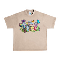 French Oak Easter Day He is risen Urban Heavy Tee - OliviaCreatesArt