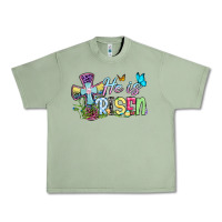 Oil Green Easter Day He is risen Urban Heavy Tee - OliviaCreatesArt