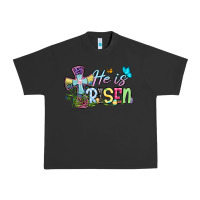 Pigment Black Easter Day He is risen Urban Heavy Tee - OliviaCreatesArt