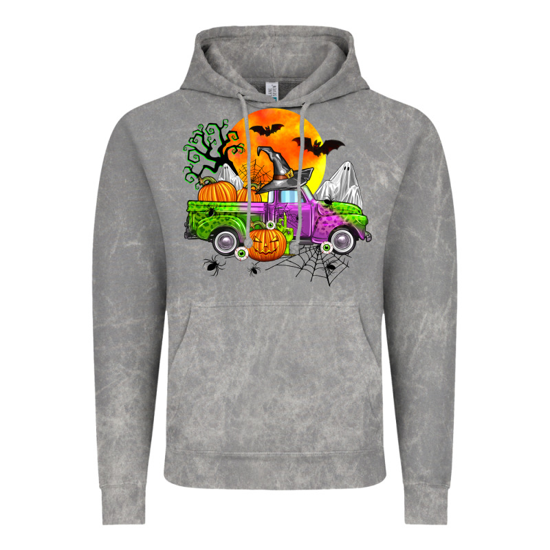 Halloween Farm Truck Vintage Hoodie by Zillion Design Studio | Teevron