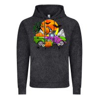 Vintage Black halloween farm truck Vintage Hoodie - Zillion Design Studio