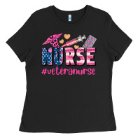 Black veteran nurse Ladies Tee - AdoDesignShop
