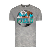 Cloud Rock my heart is on that field soccer Vintage Tee - HRA Design Shop