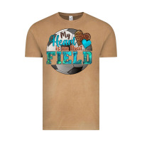 My Heart Is On That Field Soccer Vintage Tee | Teevron
