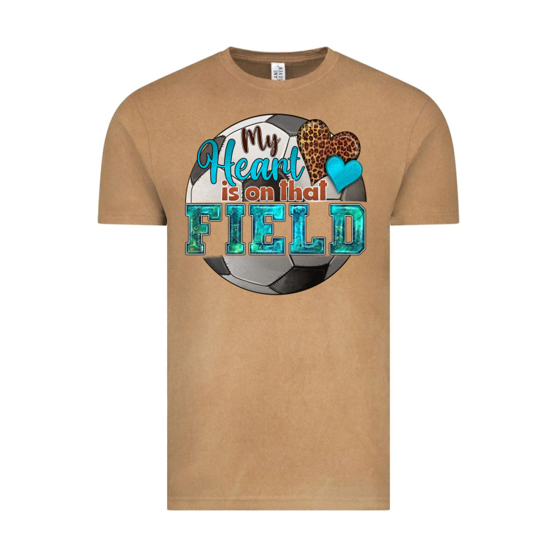My Heart Is On That Field Soccer Vintage Tee by HRA Design Shop | Teevron