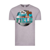 Vintage Zinc my heart is on that field soccer Vintage Tee - HRA Design Shop