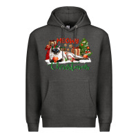 Charcoal Heather siamese cat meowy christmas Premium Hoodie - LillyAllenDesigns