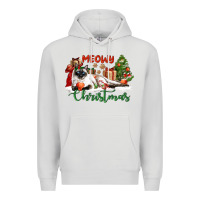 Dove Grey siamese cat meowy christmas Premium Hoodie - LillyAllenDesigns