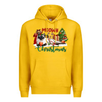 Lemon siamese cat meowy christmas Premium Hoodie - LillyAllenDesigns
