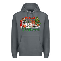 Rock siamese cat meowy christmas Premium Hoodie - LillyAllenDesigns