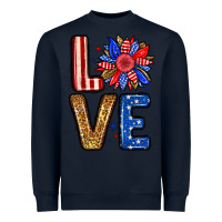Navy Love sunflower Heavyweight Sweatshirt - Neo Western