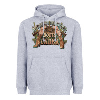 Heather Grey whose bed have your boots under cowboy western Heavyweight Hoodie - NancyCooperArtShop