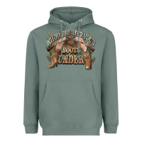 Sage whose bed have your boots under cowboy western Heavyweight Hoodie - NancyCooperArtShop