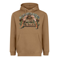 Toasted Coconut whose bed have your boots under cowboy western Heavyweight Hoodie - NancyCooperArtShop