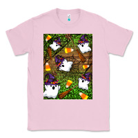 Bubblegum Pink Halloween ghost Classic Tee - Artiststas