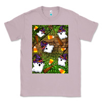 Lilac Halloween ghost Classic Tee - Artiststas