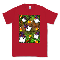 Red Halloween ghost Classic Tee - Artiststas