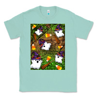 Seafoam Halloween ghost Classic Tee - Artiststas