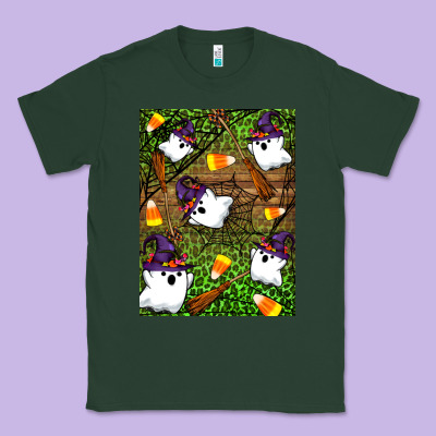 Halloween Ghost Classic Tee Designed By Artiststas