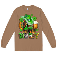 Toasted Coconut one lucky  cowboy with hat and boots Long Sleeve Tee - AdoDesignShop