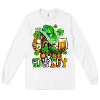 White one lucky  cowboy with hat and boots Long Sleeve Tee - AdoDesignShop