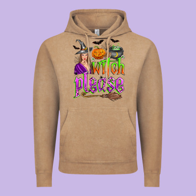 Witch Please Vintage Hoodie Designed By Zillion Design Studio