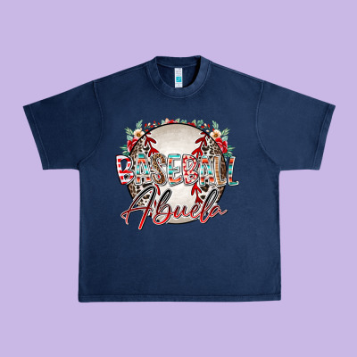 Baseball Abuela Urban Heavy Tee Designed By Racoondesign