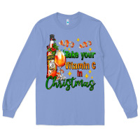 Colony Blue take your vitamin c in christmas Long Sleeve Tee - AdoDesignShop