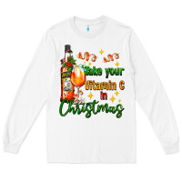 White take your vitamin c in christmas Long Sleeve Tee - AdoDesignShop