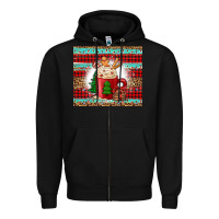 Black Christmas coffee Zipper Hoodie - Jasminsmagicworld