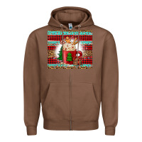 Chestnut Christmas coffee Zipper Hoodie - Jasminsmagicworld
