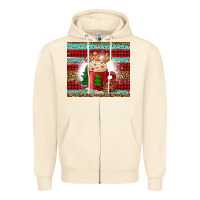 Sandshell Christmas coffee Zipper Hoodie - Jasminsmagicworld