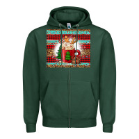 Sports Green Christmas coffee Zipper Hoodie - Jasminsmagicworld
