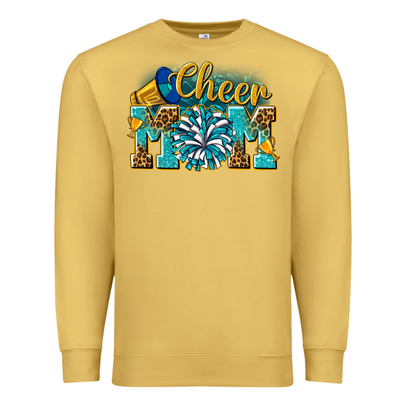 Cheer Mom Premium Sweatshirt by NancyCooperArtShop | Teevron