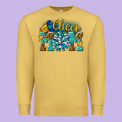 Cheer Mom Premium Sweatshirt Designed By Nancycooperartshop