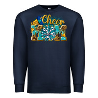Navy cheer mom Premium Sweatshirt - NancyCooperArtShop