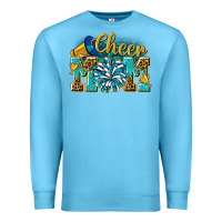 Ocean Blue cheer mom Premium Sweatshirt - NancyCooperArtShop