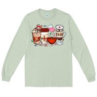 Matcha Nurse Coffee Cups Long Sleeve Tee - Artiststas
