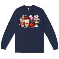Navy Nurse Coffee Cups Long Sleeve Tee - Artiststas
