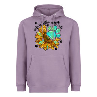 Lavender life is better with cats Heavyweight Hoodie - NancyCooperArtShop
