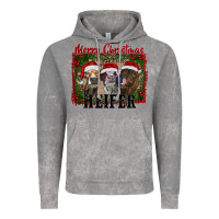Cloud Rock merry christmas heifer Vintage Hoodie - RanaPortraitStore
