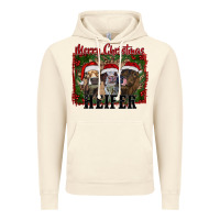 Vintage Artic merry christmas heifer Vintage Hoodie - RanaPortraitStore