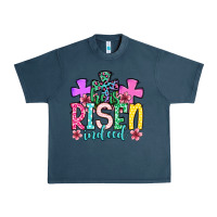 Midnight Navy Easter Day He is risen indeed Urban Heavy Tee - OliviaCreatesArt