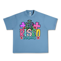 Pebble Blue Easter Day He is risen indeed Urban Heavy Tee - OliviaCreatesArt