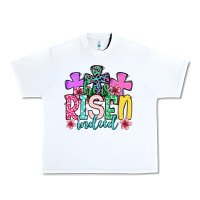 White Easter Day He is risen indeed Urban Heavy Tee - OliviaCreatesArt
