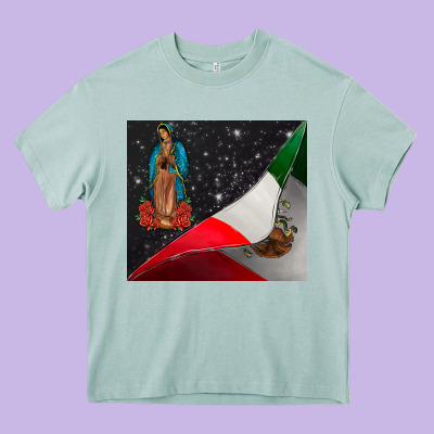 Our Lady Graduap Heavy Core Tee Designed By Cowhidedigitalart