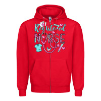 Red registered nurse rn Zipper Hoodie - BarkalooDesign